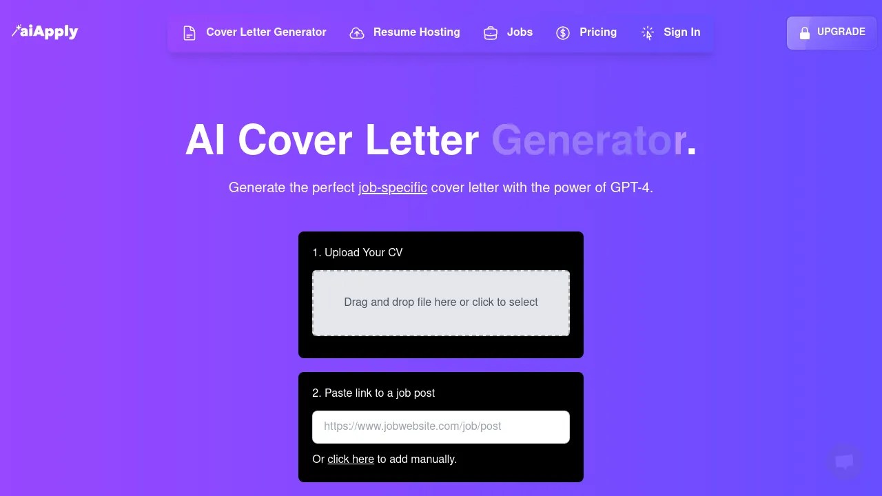 AI Cover Letter Generator by AIApply BestofAI
